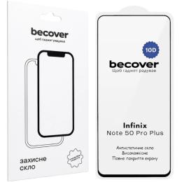 Захисне скло BeCover 10D для Infinix Note 50 Pro Plus (X6856) Black (715936)