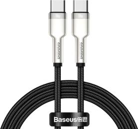 Дата-кабель Baseus Cafule CATJK-C01 1m USB Type C (тато) - USB Type C (тато) Black 100W