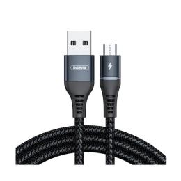 Дата-кабель Remax Colorful Light RC-152m 1m USB(тато) - microUSB(тато) Black