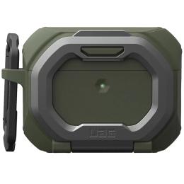 Чохол для навушників UAG Monarch with Built-in Phone Stand для AirPods Pro Gen 3 2025 Olive Drab Silver (104131117233)