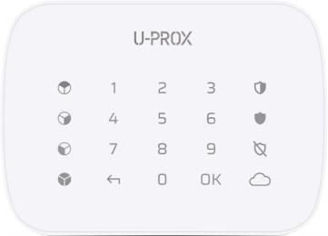 Клавіатура для сигналізації U-Prox Keypad G4 White (4820261370157)