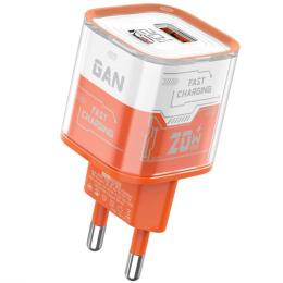 Адаптер живлення для телефона Amaya E200D Orange 20W (1USB-A/1C)