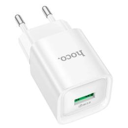 Адаптер живлення для телефона Hoco C145A Charm White 18W (1USB-A)