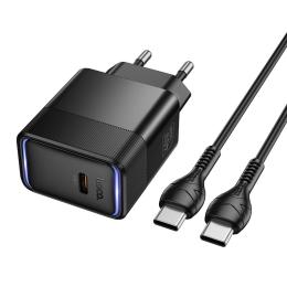 Адаптер живлення для телефона Hoco CS113A Lounge Black 40W (1USB-C)