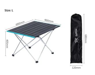 Складний стіл Naturehike NH19Z008-Z Black розмір L