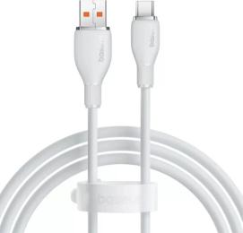 Дата-кабель Baseus Pudding Series Fast Charging Cable USB (тато) to Type-C (тато) 100W 1.2m White (P10355703221-00)