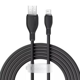 Дата-кабель Baseus Pudding Series Fast Charging Cable USB (тато)  -  Lightning (тато) 2.4A 1.2m Black (P10355700111-00)