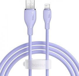 Дата-кабель Baseus Pudding Series Fast Charging Cable USB (тато) - Lightning (тато) 2.4A 1.2m Purple (P10355700511-00)