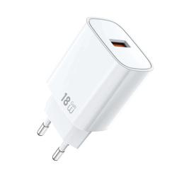 Адаптер живлення для телефона WIWU G006 White 18W GaN (1USB-A)
