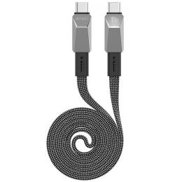 Дата-кабель WIWU C078 Type-C (тато) to Type-C (тато) 100W (1m) Silver (00000081427_1)