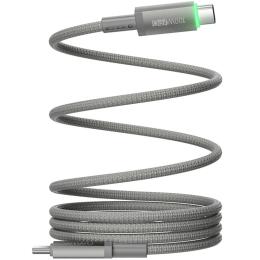 Дата-кабель WIWU C084 Maglink Type-C (тато) to Type-C (тато) 100W (1m) Gray (00000085913_1)