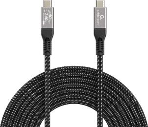Дата-кабель Cablexpert USB-C (тато)  -  USB-C (тато) 0, 5 м (CCBP-USB4-CMCM240-0.5M)
