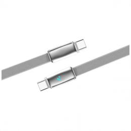 Дата-кабель ColorWay Type-C (тато)  -  Type-C (тато) ultra-thin 100W 5А 1м Gray (CW-CBPDCC100-GR)