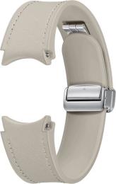 Ремінець для смарт-годинника Samsung D-Buckle Hybrid Eco-Leather Band (20mm, M/L) для Samsung Galaxy Watch 4/5/6 Etoupe (ET-SHR94LAEGEU)