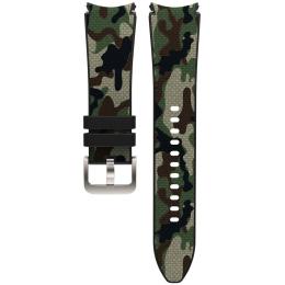Ремінець для смарт-годинника Samsung Hybrid Fabric Band (20mm, M/L) для Samsung Galaxy Watch 4 Classic (46mm) Camo Green (GP-TYR890BRBGU)