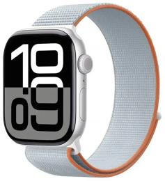 Ремінець для смарт-годинника Blueo Woven Nylon Sport для Apple Watch 38/40/41/42mm (ser.10) Gray (00000086662_2)