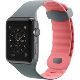 Ремінець для смарт-годинника Belkin Silicon Classic для Apple Watch 38mm Gray Rose (F8W729btC01)