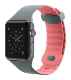 Ремінець для смарт-годинника Belkin Silicon Classic для Apple Watch 42mm Gray Rose (F8W730btC01)
