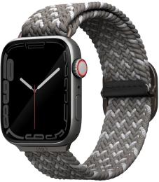 Ремінець для смарт-годинника UNIQ Aspen для Apple Watch 40/38/41mm Series 1/2/3/4/5/6/7/8/9/SE/SE2 Braided Pebble Gray (8886463679494)