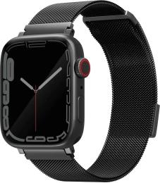 Ремінець для смарт-годинника UNIQ Dante для Apple Watch Series 1/2/3/4/5/6/7/8/9/SE/SE2 38/40/41mm Stainless Steel Graphite (8886463675762)