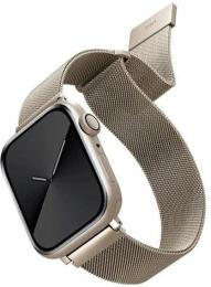 Ремінець для смарт-годинника UNIQ Dante для Apple Watch Series 1/2/3/4/5/6/7/8/9/SE/SE2 38/40/41mm Stainless Steel Starlight (8886463679531)