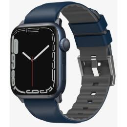 Ремінець для смарт-годинника UNIQ Linus для Apple Watch Series 1  -  9/SE-SE3/Ultra-Ultra 3 42/44/45/49mm Nautical Blue (8886463680919)