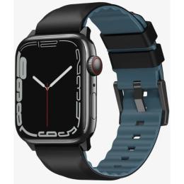 Ремінець для смарт-годинника UNIQ Linus для Apple Watch Series 1/2/3/4/5/6/7/8/9/SE/SE2/Ultra/Ultra 2 42/44/45/49mm Midnight Black (8886463680896)