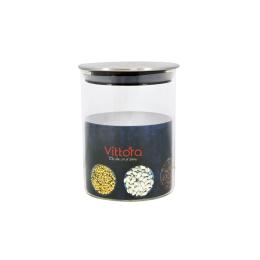 Ємність для сипучих продуктів Vittora VT-7207 700 мл із деревяною кришкою