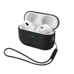 Чохол для навушників ArmorStandart Silicone Case with straps для Apple AirPods Pro 3 Black (ARM91276)