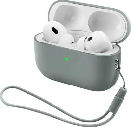 Чохол для навушників ArmorStandart Silicone Case with straps для Apple AirPods Pro 3 Gray (ARM91281)
