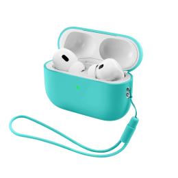 Чохол для навушників ArmorStandart Silicone Case with straps для Apple AirPods Pro 3 Mint (ARM91282)