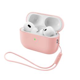 Чохол для навушників ArmorStandart Silicone Case with straps для Apple AirPods Pro 3 Pink (ARM91283)