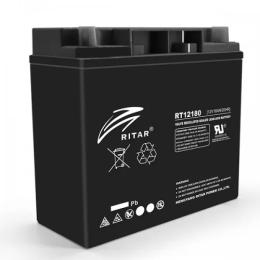 Акумулятор для ДБЖ Ritar 12V 18.0 Ah Black (RT12180B) AGM 181х77х167 мм Q4