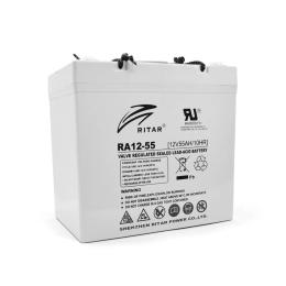 Акумулятор для ДБЖ Ritar 12V 55.0 Ah Gray (RA12-55) AGM свинцево-кислотний 229x138x211 (216) Q1