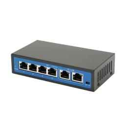 Світч Voltronic JY-4+2BZDW Black POE 48V з 4 портами POE 100мбіт + 2 порт Ethernet (UP-Link) 100мбіт