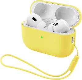 Чохол для навушників ArmorStandart Silicone Case with straps для Apple AirPods Pro 3 Yellow (ARM91288)