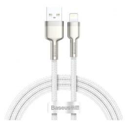 Дата-кабель Baseus CALJK-A02 USB (тато) - Lightning (тато) 1m White 2.4 A