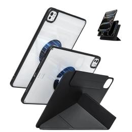 Чохол-книжка для планшета BeCover Ultra Slim Origami Transparent з кріпленням для Apple iPad Pro 11 M5 2025 Black (715954)