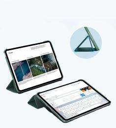 Чохол-книжка для планшета BeCover Tri Fold Soft TPU Silicone для Apple iPad Pro 11 M5 2025 Light Green (715992)