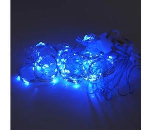 Гірлянда Voltronic DT-2025/GSP200B Blue USB+пульт, мідний провід, 8 режимів, 3*2 м