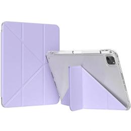 Чохол-книжка для планшета BeCover Ultra Slim Origami Transparent з кріпленням для Apple iPad Pro 11 M5 2025 Purple (715957)