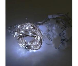 Гірлянда Voltronic DT-2025/GSP200W White USB+пульт, мідний провід, 8 режимів, 3*2 м