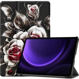 Чохол-книжка BeCover Smart Case для Samsung Galaxy Tab S9 X710/X716/S9 FE X510/X516B 11.0 Black Rose (715922)