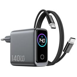 Мережевий зарядний пристрій для телефона WIWU CHG200 Voyager PD140W + QC3.0 (1USB-A/3C) Gray + кабель Type-C to Type-C
