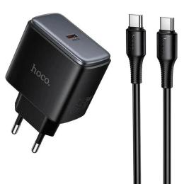 Мережевий зарядний пристрій для телефона Hoco C159A Upgrade PD65W (1USB-C) Black C159A Upgrade PD65W (1USB-C)