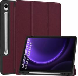 Чохол-книжка для планшета BeCover Flexible TPU Mate для Samsung Galaxy Tab S9 (SM-X710/SM-X716) /S9 FE (SM-X510/SM-X516B) 11.0 Red Wine (715583)