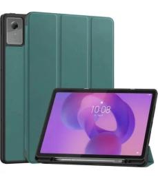 Чохол-книжка для планшета BeCover Flexible TPU Mate з кріпленням для стилусу для Lenovo Idea Tab/K11 (2nd Gen) TB336/Xiaoxin Pad (2025) 11 Dark Green