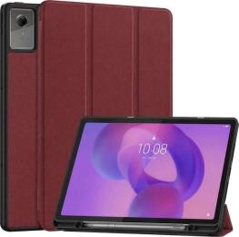 Чохол-книжка для планшета BeCover Flexible TPU Mate з кріпленням для стилусу для Lenovo Idea Tab/K11 (2nd Gen) TB336/Xiaoxin Pad (2025) 11 Red Wine (