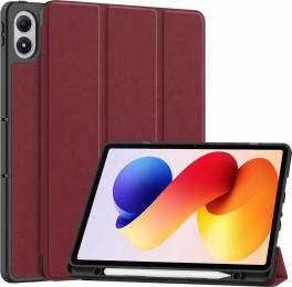 Чохол-книжка для планшета BeCover Flexible TPU Mate з кріпленням для стилусу для Xiaomi Redmi Pad 2 Pro 12.1 Red Wine (715610)