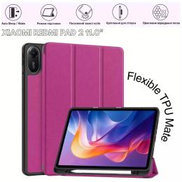 Чохол-книжка для планшета BeCover Flexible TPU Mate з кріпленням для стилусу для Xiaomi Redmi Pad 2 11.0 Purple (715600)